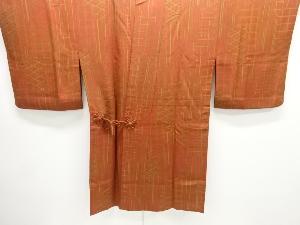 縞に格子模様ロング道中着